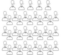35Pcs Swivel Clasp Hooks with D Rings Keychain Clips Lobster Clasps for DIY Crafts Lanyards Handbags Pet Leads and Hardware Projects