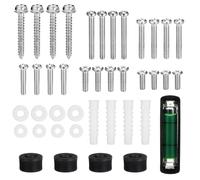 35PCS TV Bracket Screws Kit Universal M4 M5 M6 M8 TV Mount Screws Spacers and Washers Replacement, Television Mounting Hardware Kit for Most Television/Monitor Mount up to 80"