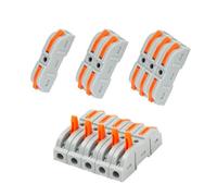 35Pcs Wire Connectors, Electrical Connectors Quick Dual Wire Terminal Block,Cable Connector, 28-12 AWG Wire Quick Splice Connector Wire Crimp Terminal Flame Retardant PA/PC