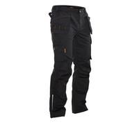 (35R, Black) Jobman Mens Craftsman Work Trousers