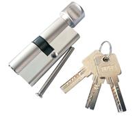 35T/35 Euro Cylinder Lock, Euro Door Barrel Lock with 3 Keys, 70MM Anti-Drill and Anti-Pick Door Lock with Key to Ensure High Security for Wooden UPVC Doors
