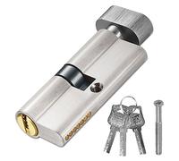 35T/35 Thumb Turn Euro Cylinder Lock (70mm), Gate Lock with 3 Keys, Anti-Drill and Anti-Pick Barrel Profile Lock for Wooden, UPVC and Composite Doors