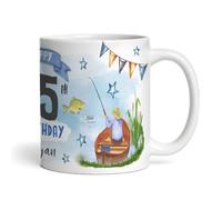 35th Birthday Gift Fishing Present for Angler for Him Photo Personalised Mug |Personalised Birthday Mug | Photo Mug | Picture Mug | Personalised Mug | 35th Birthday | 35 Years Old |Custom Gift