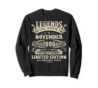 35th Birthday Gifts For Men 35 Year Old Bday November 1990 Sweatshirt
