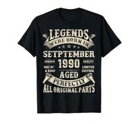 35th birthday Gifts for Men 35 Years Old Bday September 1990 T-Shirt