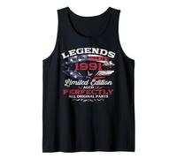 35th Birthday Man Woman 35 Years 1991 Decoration Fun Tank Top