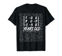 35th Birthday Matrix Determinant Math Nerd Funny Value Graphic T-Shirt, Men, Black, XL