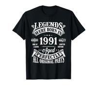 35th Birthday Shirt Vintage Born In 1991 35 Years Old B-day T-Shirt