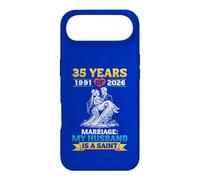 35th Wedding Anniversary 1991 To 2026 My Husband Is A Saint Case for iPhone Air