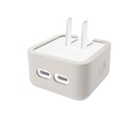 35W Dual USB-C Port Soft Silicone Cover For for apple Case Power 35W Protective Adapter