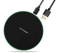 35W Fast Wireless Charger with Indicator Light, Qi-Certified Wireless Charging Pad with USB-C Cable, Compatible with iPhone 16/15/14/13/12/XS, AirPods, Samsung Galaxy, Huawei & More (Black)