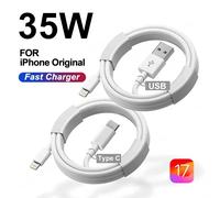 35W PD Original Fast Charging USB Cable for iPhone 14 8 7 Plus 13 12 11 Pro XS Max XR X USB C Rapid Charger Cable 1m 1.5m 2m 3m USB-A to L Cable