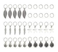 35x Hip Hop Hair Braid Rings Hair Loops Clips 6Style s Bulk DIY Accessories