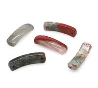 35x10mm Rectangle Beads Natural Stones Amethyst Tiger Eye Lapis Lazuli Connector DIY Bracelets