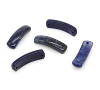 35x10mm Rectangle Beads Natural Stones Amethyst Tiger Eye Lapis Lazuli Connector DIY Bracelets