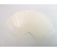 35x15mm Labels, Rectangle, Gloss Clear Transparent, Plastic/Vinyl Colour Code Stickers, Self-Adhesive Sticky Labels