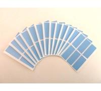 35x15mm Labels, Rectangle, Light Blue, Plastic/Vinyl Colour Code Stickers, Self-Adhesive Sticky Labels