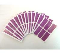 35x15mm Labels, Rectangle, Purple, Plastic/Vinyl Colour Code Stickers, Self-Adhesive Sticky Labels