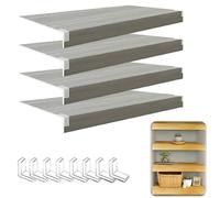 35x20 Wire Shelf Cover - Wood Grain Pantry Makeover Kit for Deep Kitchen Shelves, Easy to Inll, Perfect for nizing and Enhancing Kitchen Sto.