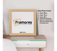 (35x35CM) Square Size Oak Picture Frame / Wall Art Photo Frame / Handmade Wooden Effect Poster Frames / Wall Hanging Frame