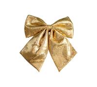 35x40 cm Large Sequin Christmas Bow Decorations, Glitter Sequin Bows Xmas Tree Hanging Decorations, for Tree, Wreath, Door, Window, Party Decor (Gold)