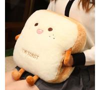 35x40cm Fun bread Hand Warm Pillow - Cute plush filled bread cushion, soft hand rest, a gift for both children and adults