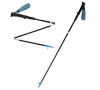 36-125cm Trail Running Poles Rope Lock System Walking Sticks 5 Sections Carbon Fiber Trekking Pole Hiking Camping Walking Cane (blue)