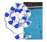 36-1980" Swimming Pool Safety Rope Float Lane Divider for Shallow and Deep End, Portable Reusable Swim Lane Line Buoy Kit with Hooks(63Ft/19.20m)