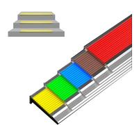 36" 40" 43" 48" Stair Nosing Staircase Edge Protector Metal Stair Nosing Trim Cuttable L Molding Edge Trim Strip for Vinyl/Wood/Tile(Yellow,90cm/36in)