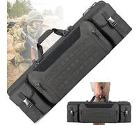 36" 42" Soft Rifle Case Double Long Gun Bag, Tactical Long Rifle Backpack, for Firearm Storage and Transportation, Perfect for Indoor/Outdoor Shooting(Black,36in/90cm)