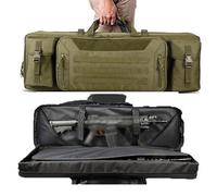 36" 42" Soft Rifle Case Tactical Double Long Gun Bag, Portable Long Rifle Bag for Outdoor Hunting Shooting, Gun Case Storage & Transportation, with Multiple Colors(Green,36in/90cm)