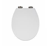 36 * 42cm,Wemune Soft Close Round Toilet Seat, Soft Close Toilet Seats Quick Release, Thickened Durable PP Plastic, Easy-Clean, White