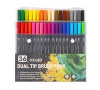 36/48/60/72/100 Colors Double Ends Brush Pen Set Thick and Thin Watercolour Marker for Hand Lettering Sketching Journal