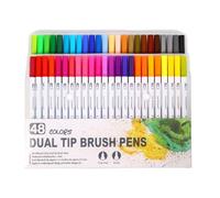 36/48 / 60/72 / 100 Colors Double Ends Brush Pen Set Watercolor Felt Tip Watercolour Markers