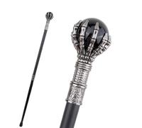 36.6in Black Glass Ball Steampunk Walking, Cane Fashion Decorative Walking Stick Gentleman for Gentleman Elegant Cosplay