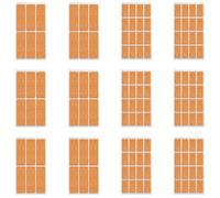 36/96/132Pcs Corkwood Name Label Corkwood Name Sticker Adhesive Sticker Clothing Labels for Labelling Stickable Notes