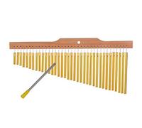36 Bar Chimes Aluminum Alloy Wooden Base Musical Instrument for Kids Adults Education Amateur Playing Performance with Stick Beautiful Sound Clear Transparent Tone Well Polished Craftsmanship Exquisit