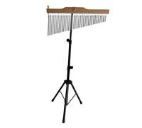 36 Bar Chimes Set with Sturdy Stand for Melody Makers, Argent Black