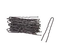 36 BLACK BROWN HAIR GRIPS CLIPS BOBBY KIRBY PINS SALON WAVED SLIDE APPROX.4.5CM (Brown)