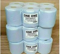 36 Blue Centrefeed Roll - 2 Ply Embossed Cleaning Paper Kitchen Tissue by oneone