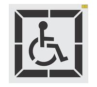 36" California Handicap Stencil (Legacy) - 1/16" (.063") Light-Duty LDPE
