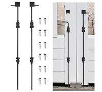 36’’ Cane Bolt Gate Drop Rod, 2 Pack Heavy Duty Gate Latch, Cane Bolts for Wood Vinyl Metal Fences Gates, Holding Gate to The Ground