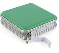 36 Capacity CD DVD Case Wallet Hard Cover Carry Case Portable Storage Organiser Bag - GREEN