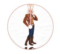 36" Christmas Tree Skirt â€“ Festive Cool cowboy man Print Party Mat for Holiday Decor, Perfect for Xmas, Halloween, New Year