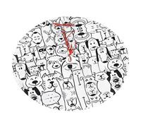 36" Christmas Tree Skirt â€“ Festive Holiday Party fun dog and sheep Print Mat for Xmas Home Decor for Christmas, New Year