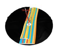 36" Christmas Tree Skirt â€“ Festive Holiday Party Mat with Color bar transmission belt Print, Indoor Outdoor Celebrations, New Year