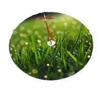 36" Christmas Tree Skirt â€“ Festive Holiday Party Mat with Dew on the grass Print, Indoor Outdoor Celebrations, New Year