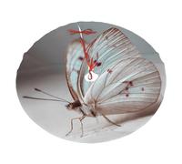 36" Christmas Tree Skirt â€“ Festive Holiday Party Mat with solid color butterfly Print, Indoor Outdoor Celebrations, New Year