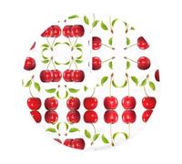 36" Christmas Tree Skirt - Festive Cherry fruit Print Party Mat & Decorations, Perfect for Xmas, Holiday, Home Decor