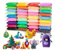 36 Colors Air Dry Clay,Modelling Clay for Kids,Play Clay Air Dry Modeling Kit - Gentle, Colorful Polymer Clay Collection with Tools for Children's Innovative Play & Artistic Endeavors